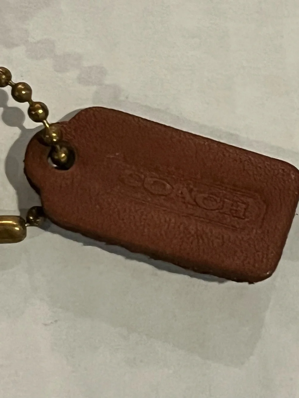 NWOT Vintage COACH British Tan Leather Wallet Pouch USA with Booklet:  RARE!!